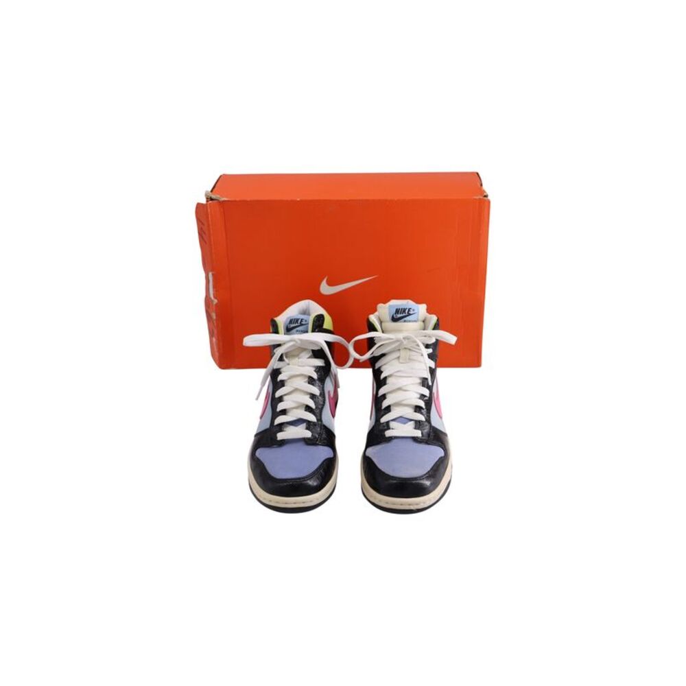 Pre Loved Nike Dunk Vintage Dunk High Multicolor HighTop Men print | tartan High - Picture 5 of 8